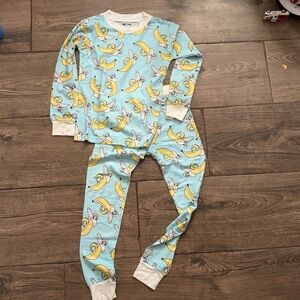 NWOT Little Sleepies Banana Print Kids Pajamas